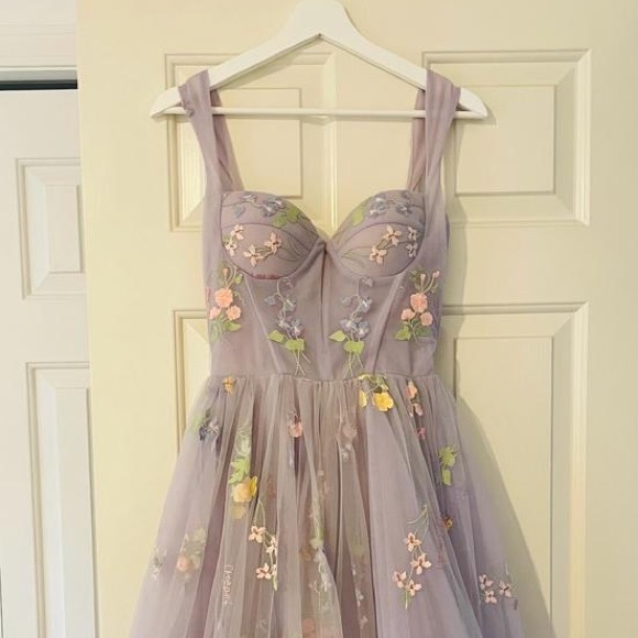 Teuta Matoshi Violet Blooms Terrace dress - Picture 2 of 7